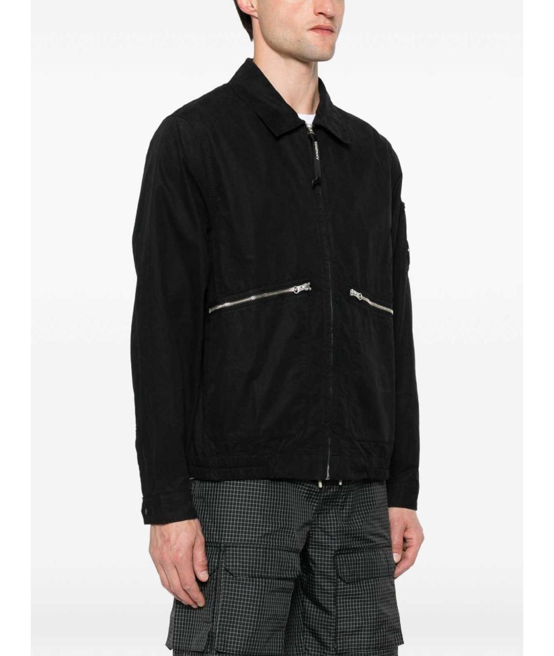 CP COMPANY Черная хлопковая куртка, фото 2