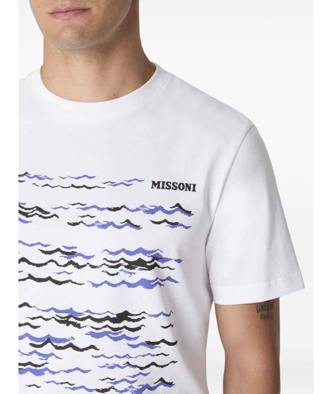 MISSONI Белая хлопковая футболка, фото 4