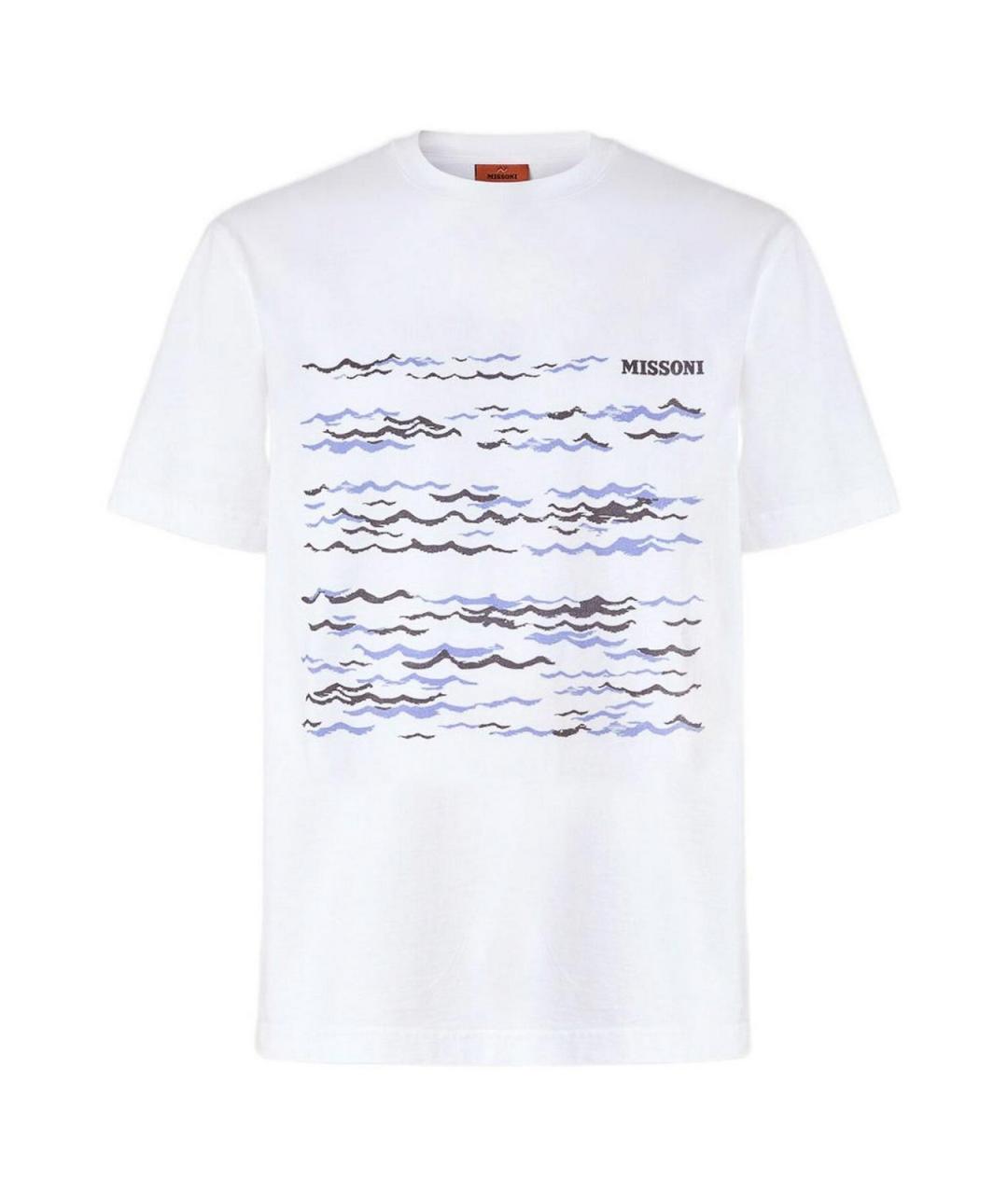 MISSONI Белая хлопковая футболка, фото 1