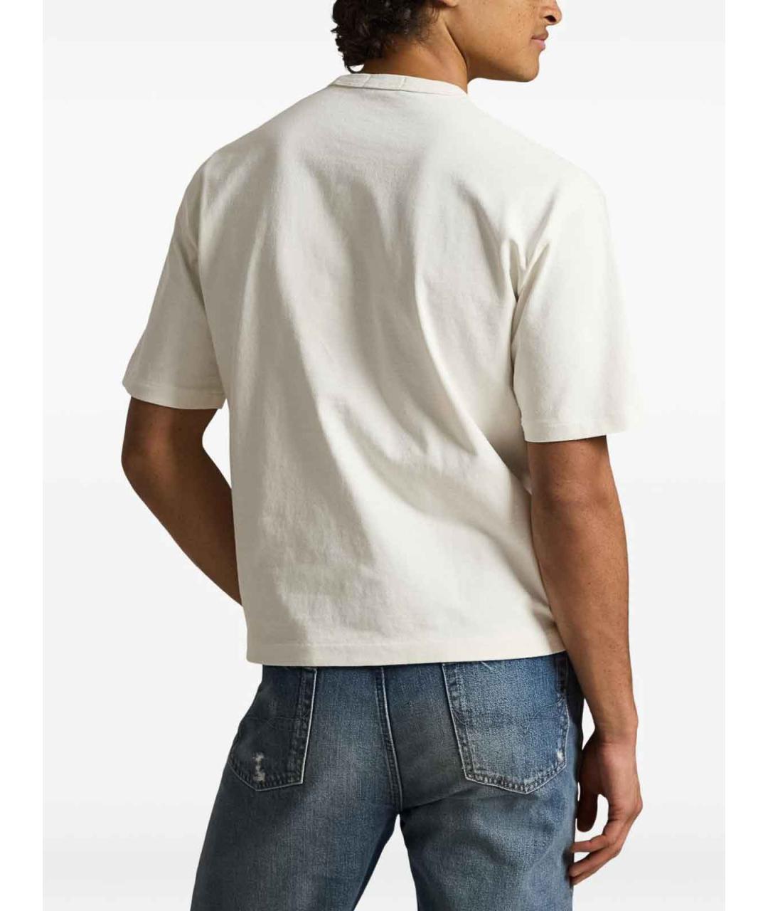 POLO RALPH LAUREN Белая хлопковая футболка, фото 4