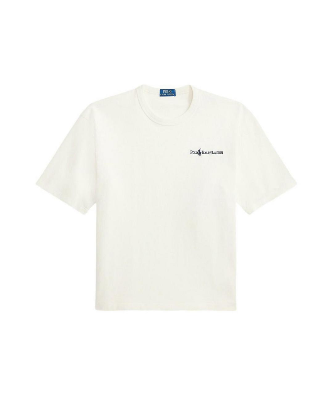 POLO RALPH LAUREN Белая хлопковая футболка, фото 1