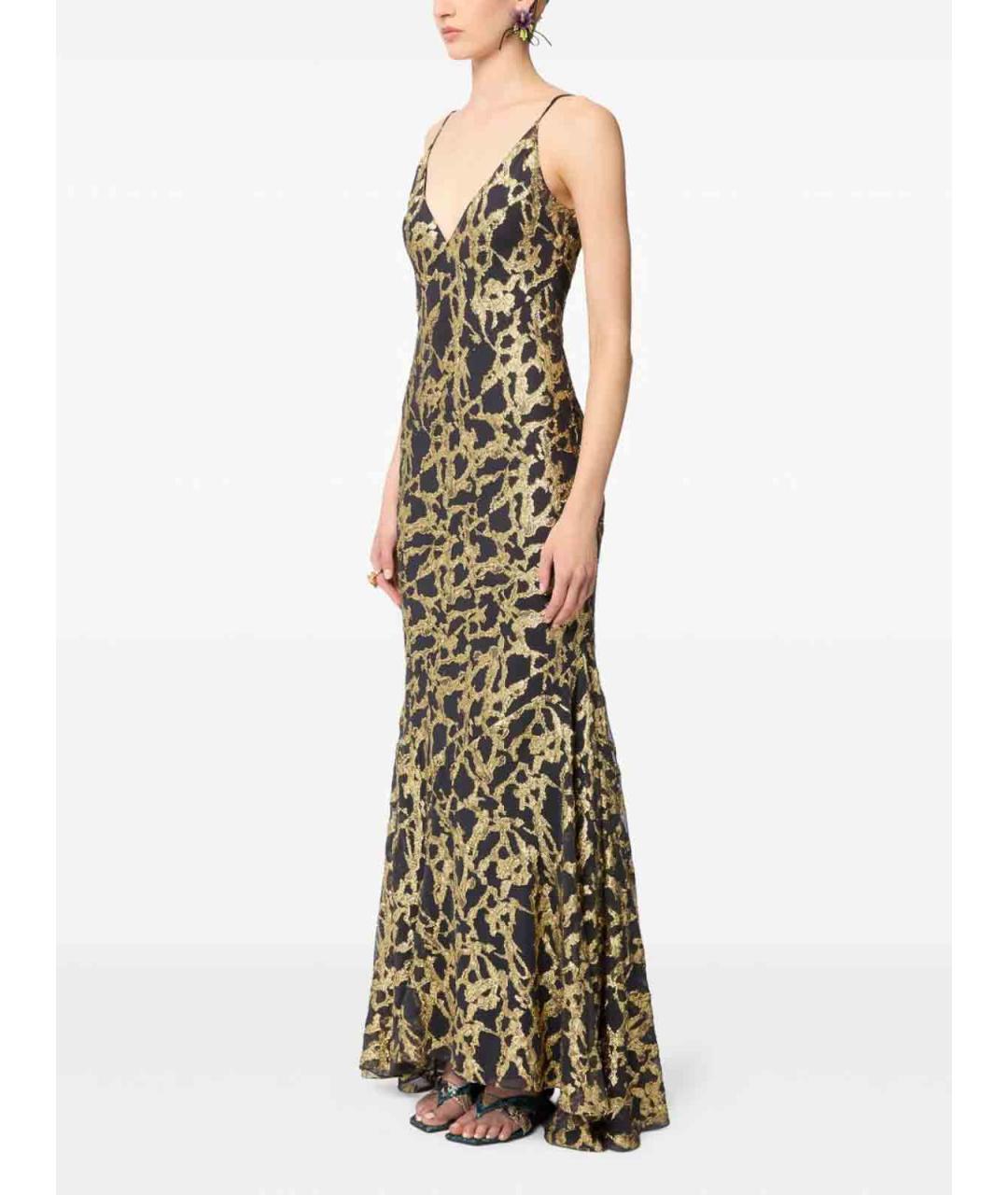 NINA RICCI Мульти шелковое вечернее платье, фото 4