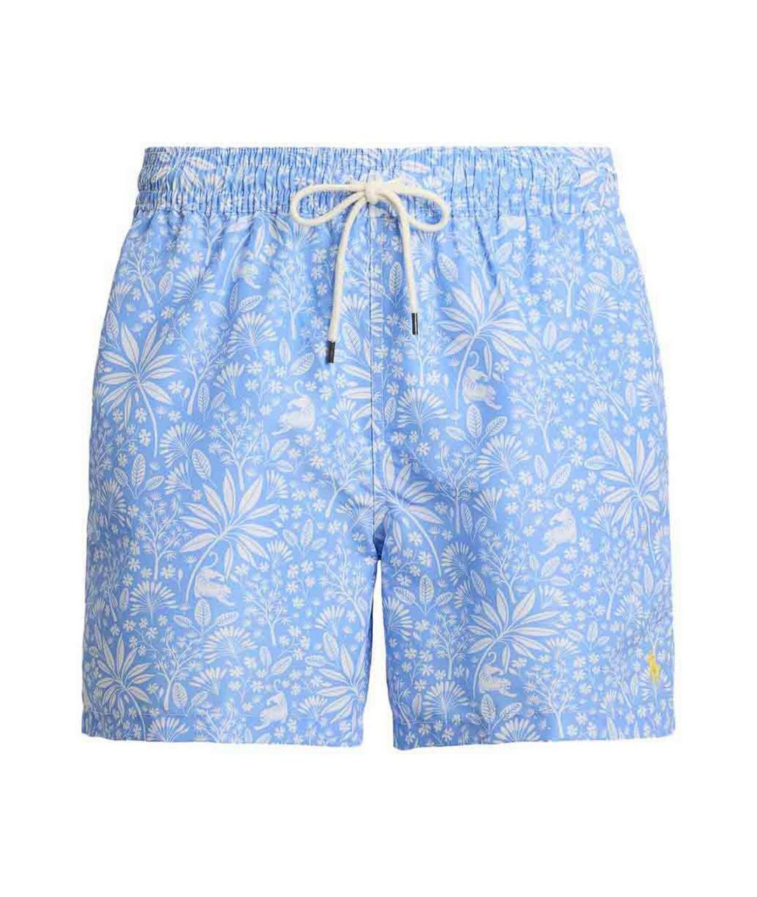 POLO RALPH LAUREN Голубые полиэстеровые плавки, фото 1