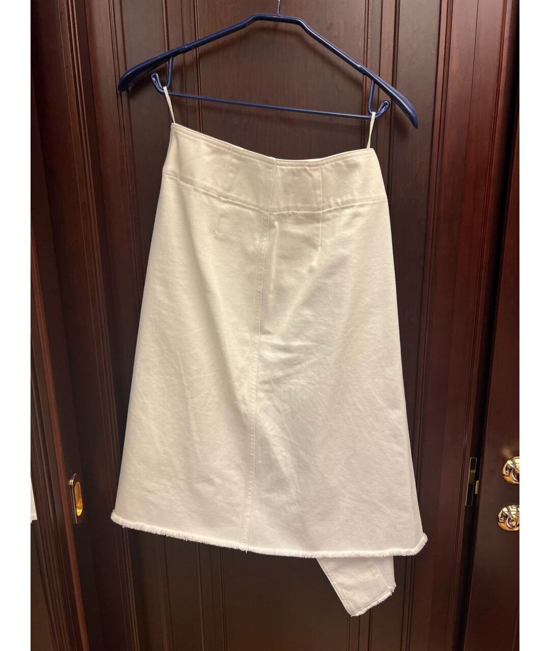 CELINE PRE-OWNED Белая хлопковая юбка миди, фото 2