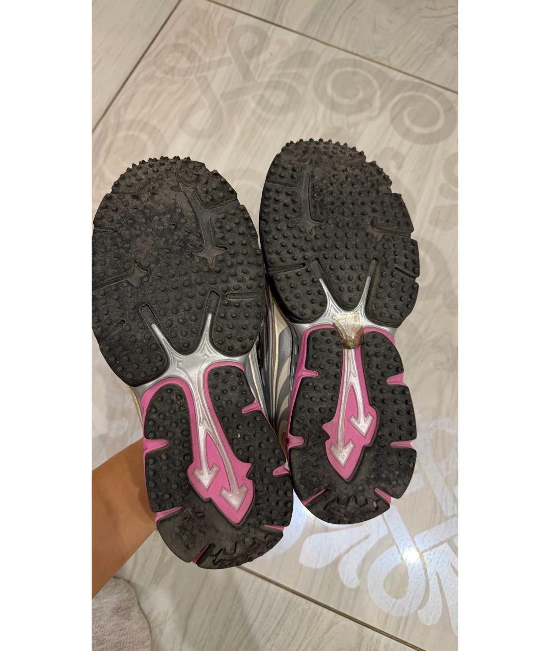 OFF-WHITE Розовые кроссовки из искусственной кожи, фото 4