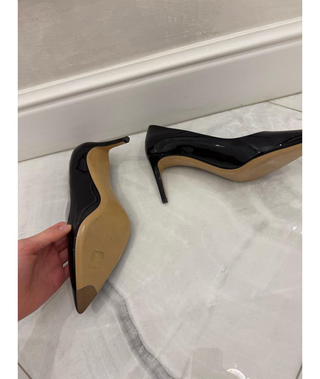 FERRAGAMO Черные туфли из лакированной кожи, фото 8