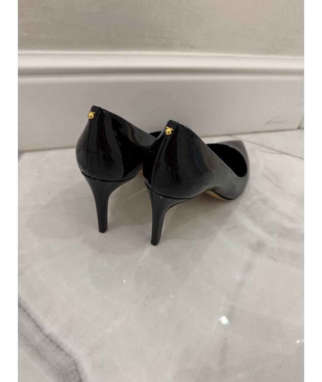 FERRAGAMO Черные туфли из лакированной кожи, фото 3