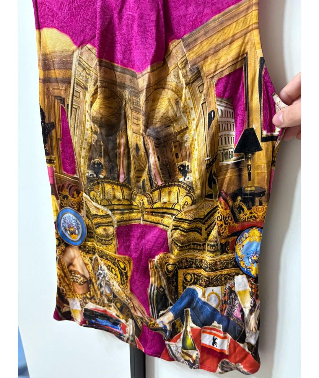VERSACE Мульти хлопковая майка, фото 7