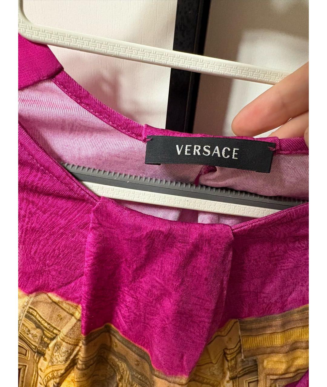 VERSACE Мульти хлопковая майка, фото 3