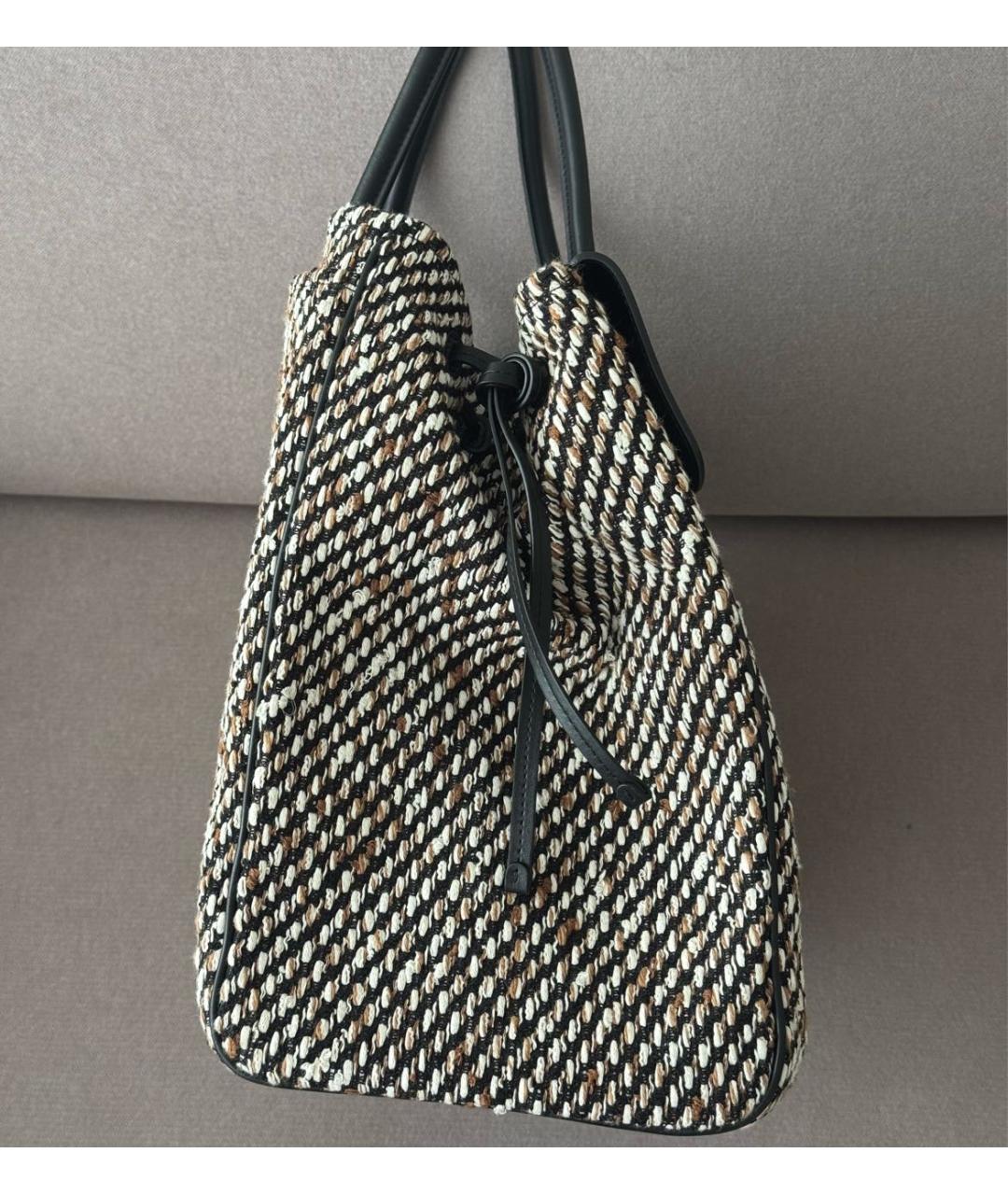 CHANEL Черная кожаная сумка тоут, фото 4