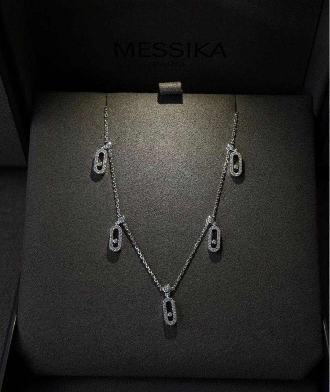 MESSIKA Белое колье из белого золота, фото 3