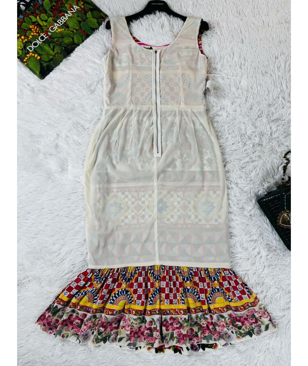 DOLCE&GABBANA Красное шелковое коктейльное платье, фото 8