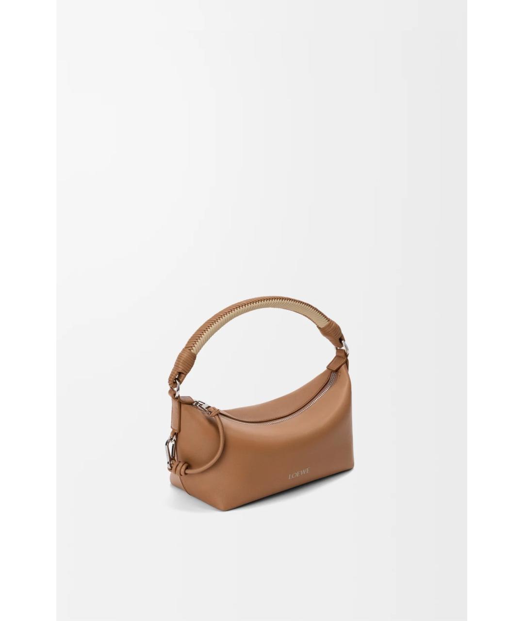 LOEWE Коричневая кожаная сумка через плечо, фото 2