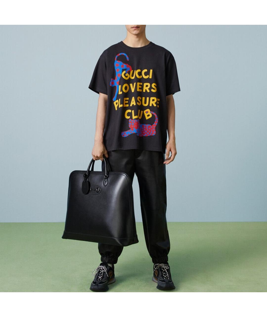 GUCCI Черная футболка, фото 3