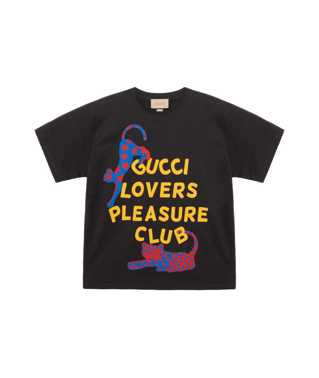 GUCCI Черная футболка, фото 1