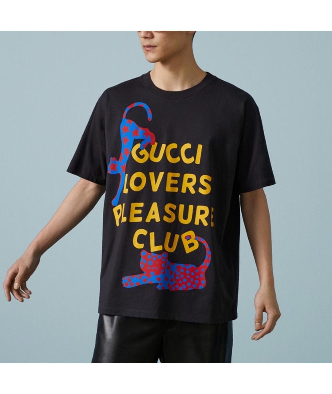 GUCCI Черная футболка, фото 4