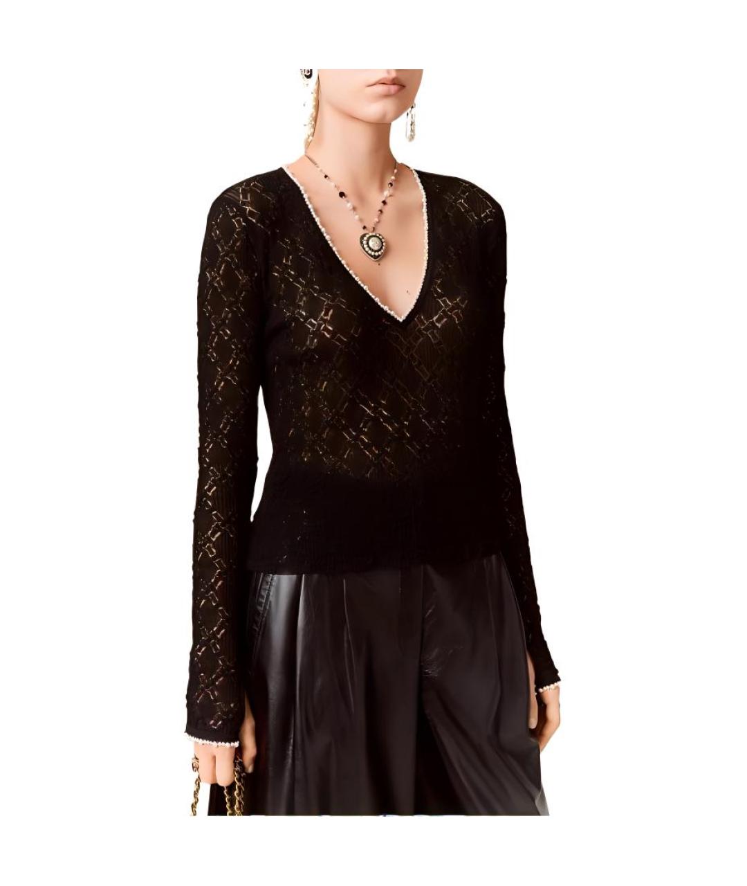 CHANEL Черный джемпер / свитер, фото 4