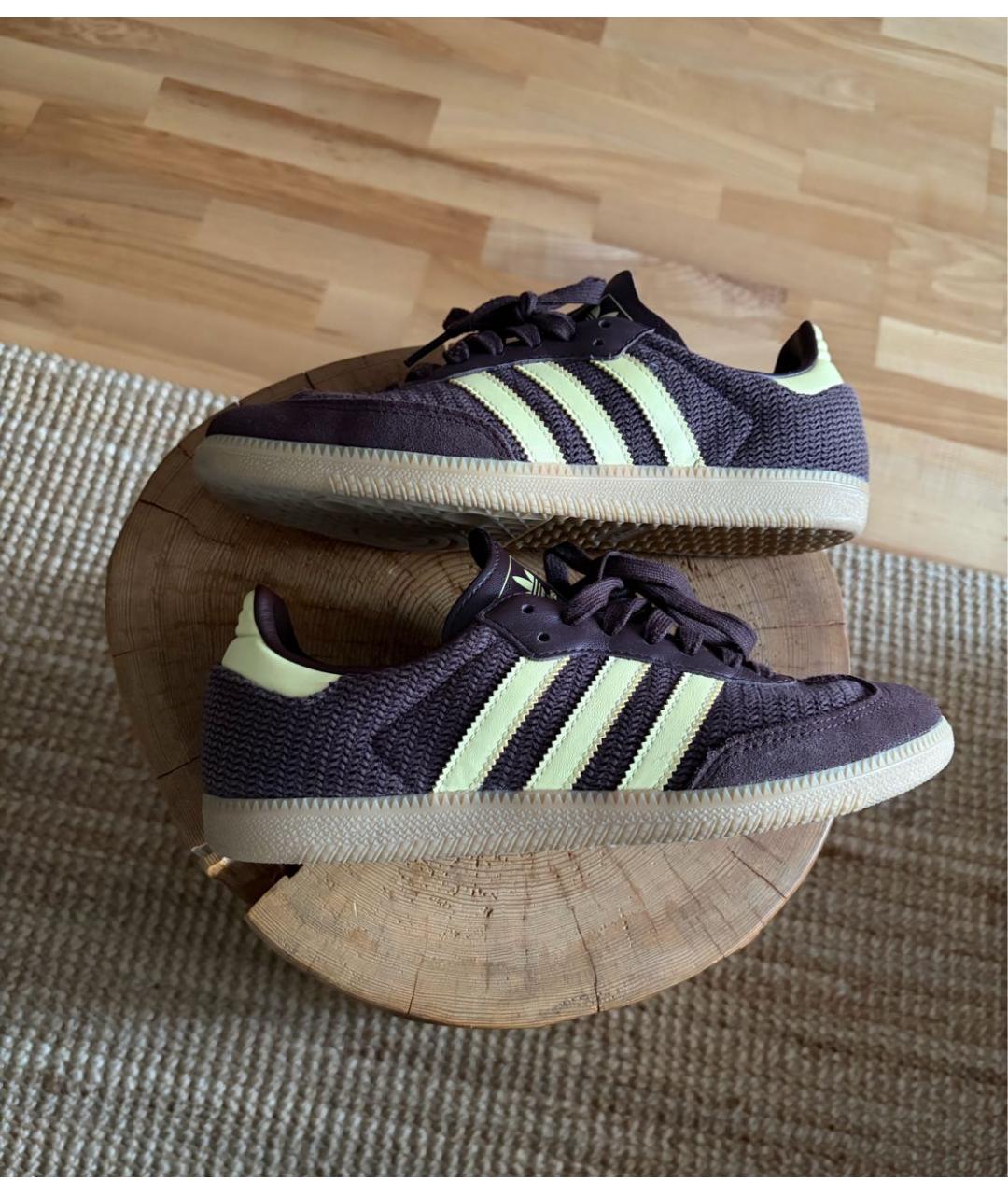 ADIDAS Коричневые текстильные кеды, фото 5