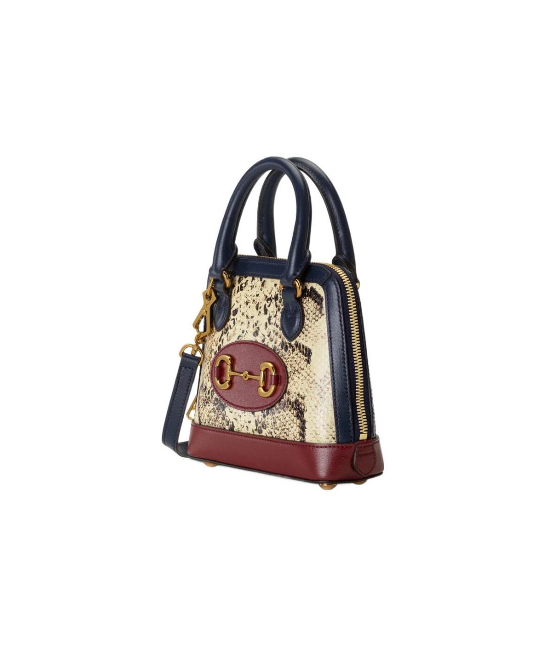 GUCCI Мульти сумка с короткими ручками из экзотической кожи, фото 2