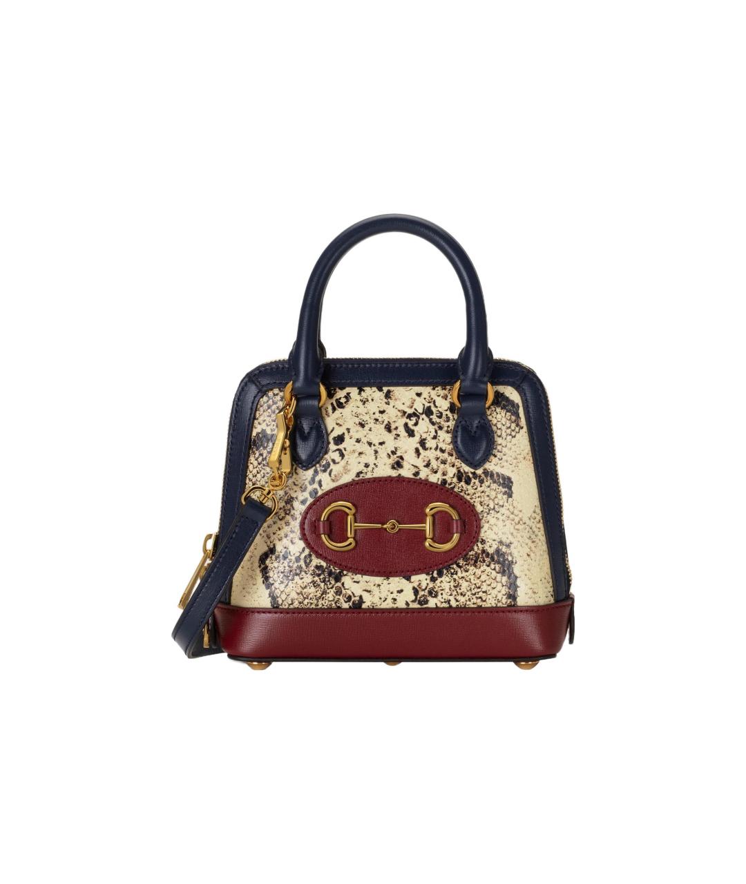 GUCCI Мульти сумка с короткими ручками из экзотической кожи, фото 6