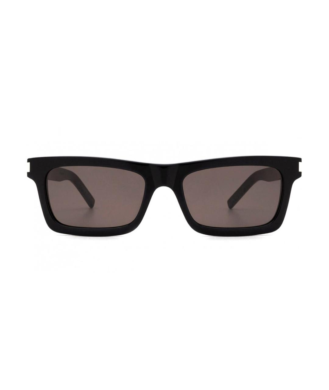SAINT LAURENT Черные пластиковые солнцезащитные очки, фото 2