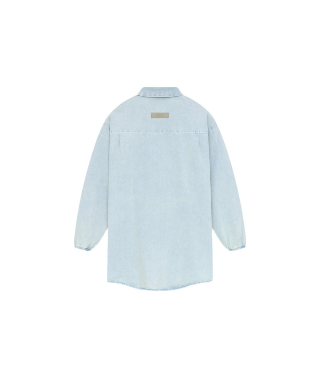 FEAR OF GOD ESSENTIALS Голубая деним рубашка, фото 2