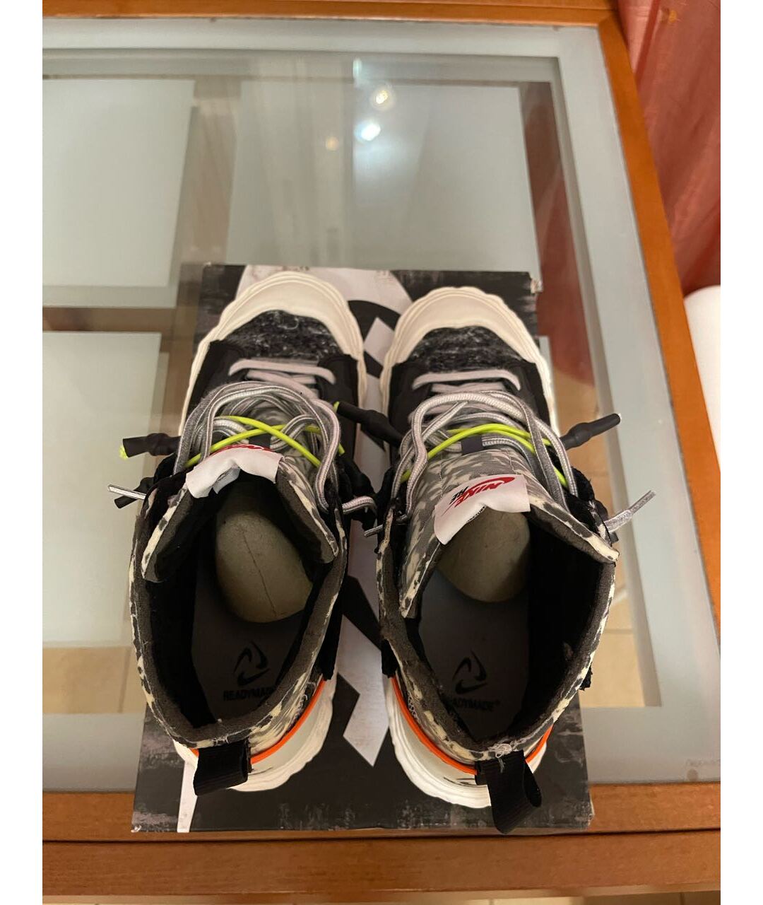 NIKE Черные резиновые высокие кроссовки / кеды, фото 3