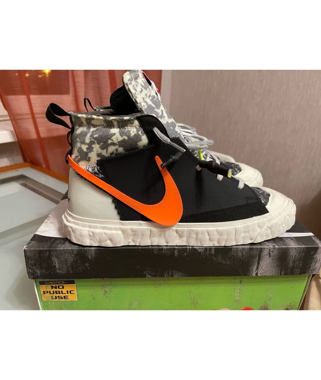 NIKE Черные резиновые высокие кроссовки / кеды, фото 7