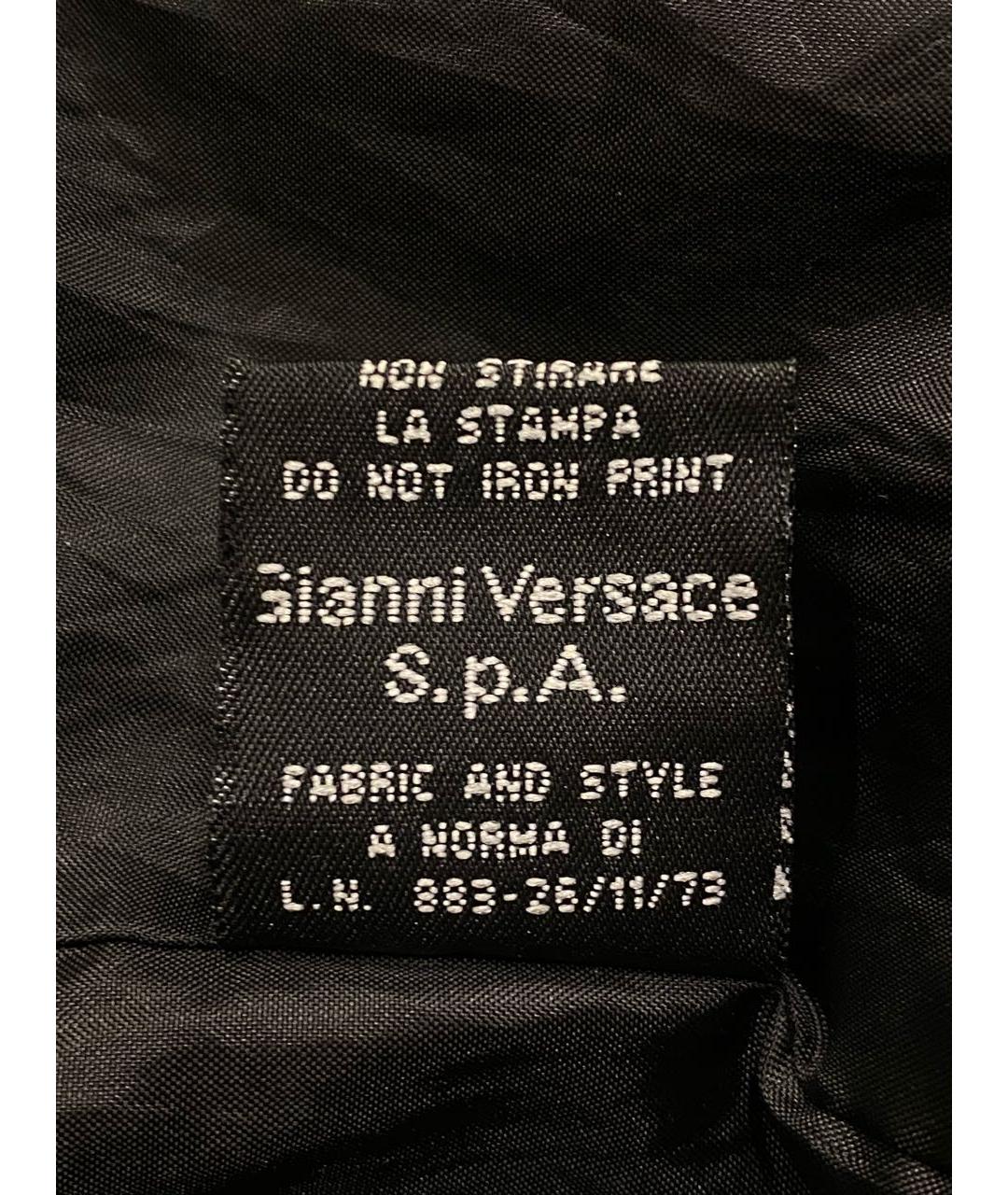 VERSACE Черная полиэстеровая куртка, фото 7