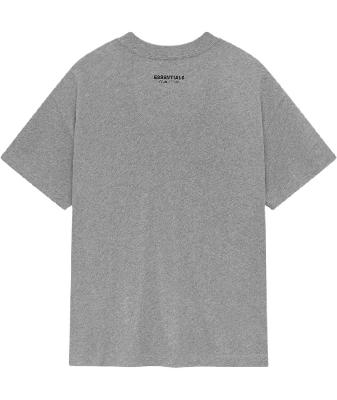 FEAR OF GOD ESSENTIALS Серая хлопковая футболка, фото 2