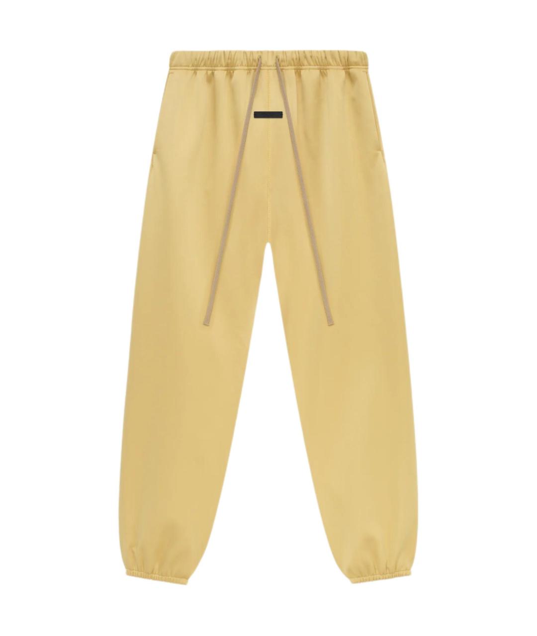 FEAR OF GOD ESSENTIALS Желтые прямые брюки, фото 1