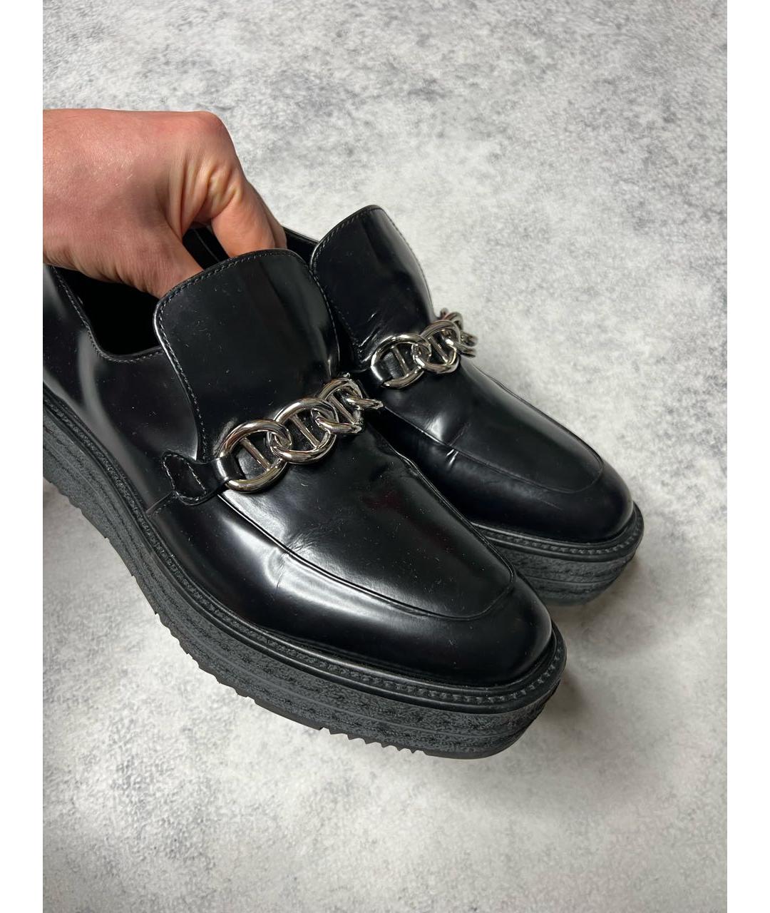 PRADA Черные лоферы из лакированной кожи, фото 4