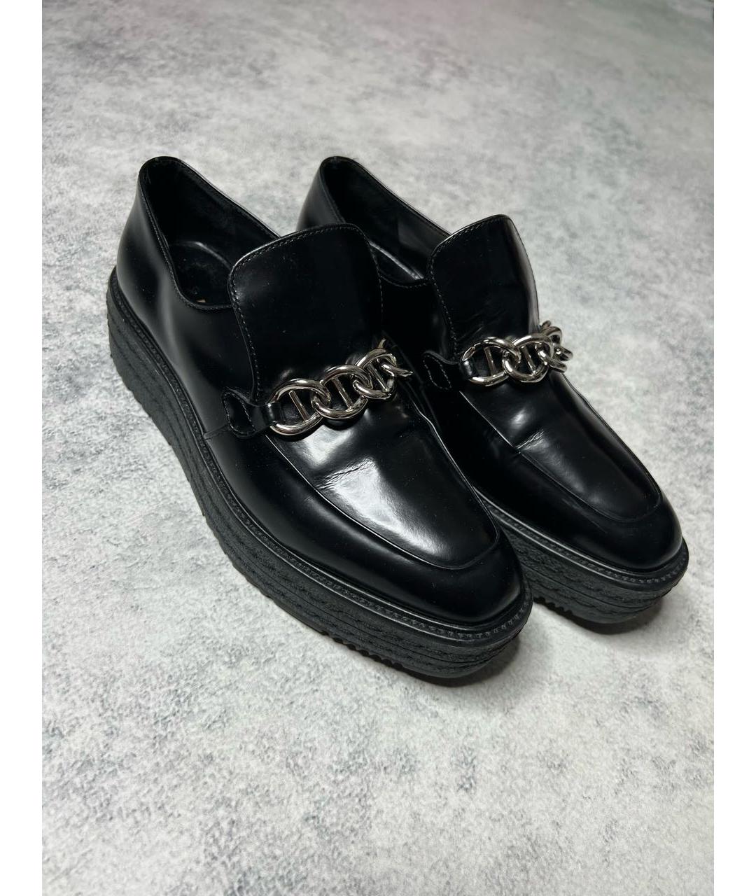 PRADA Черные лоферы из лакированной кожи, фото 3