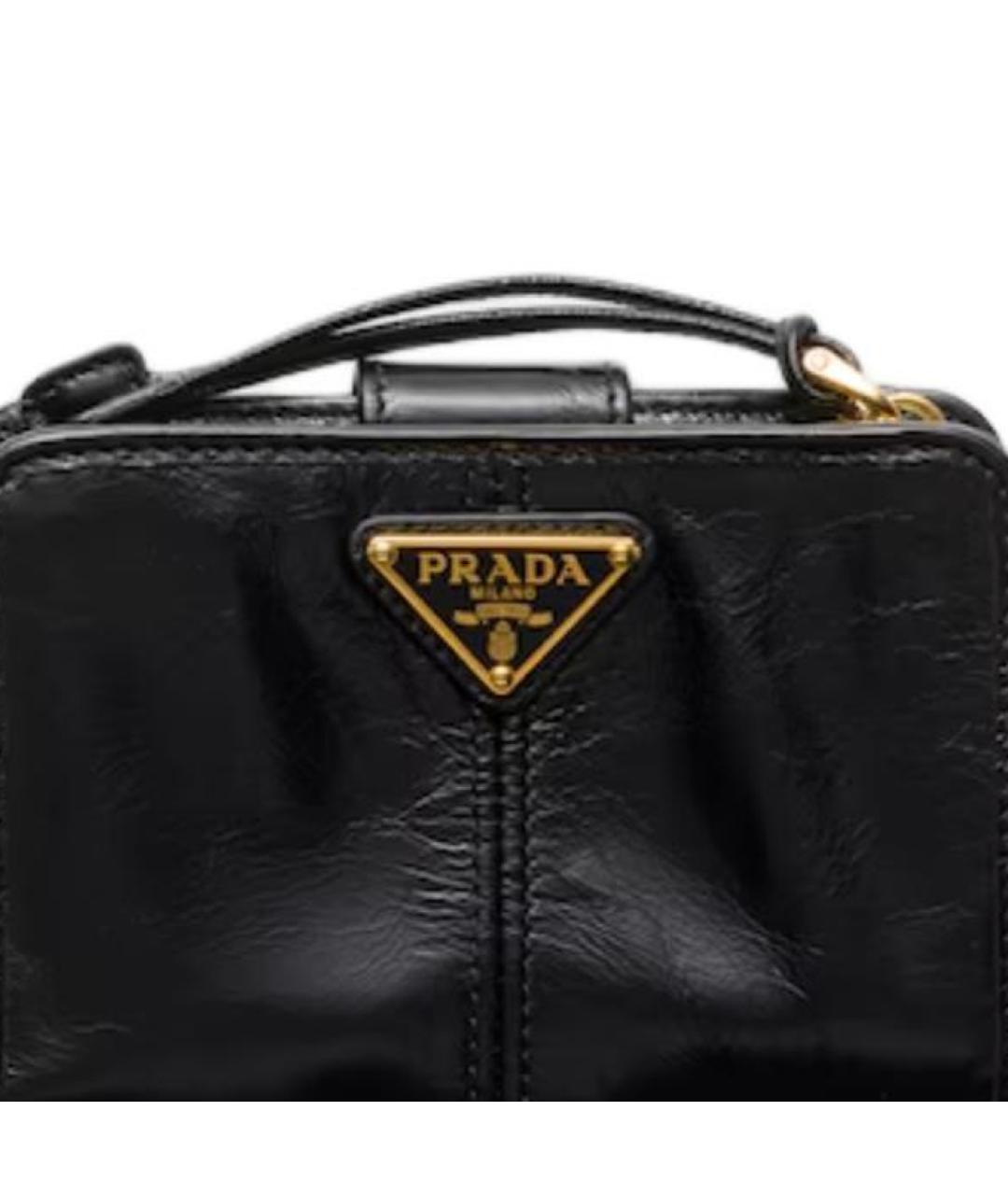 PRADA Черный кожаный кошелек, фото 5