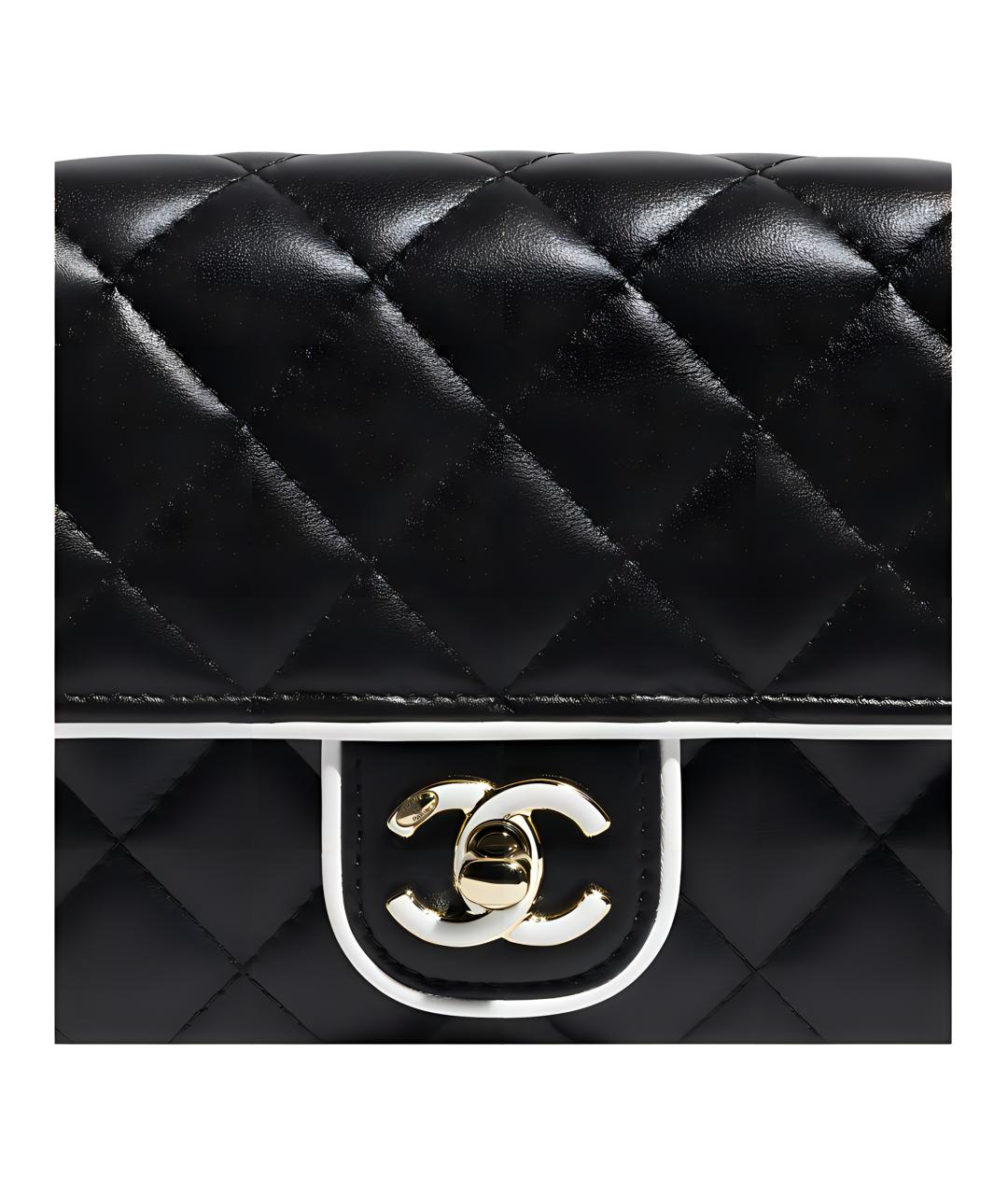 CHANEL Черная кожаная сумка через плечо, фото 4