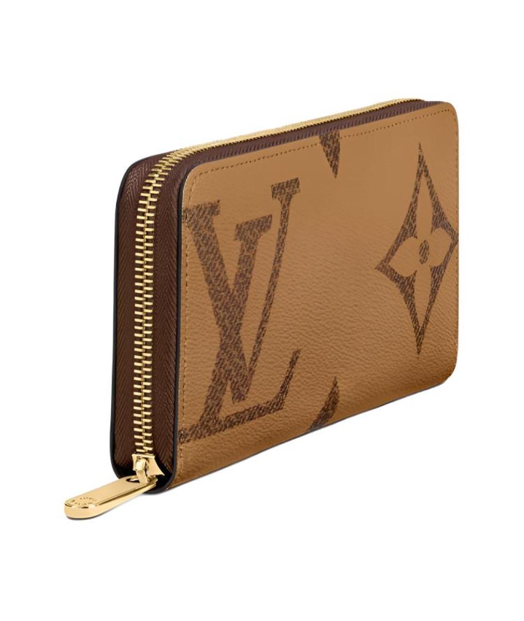 LOUIS VUITTON Коричневый кошелек, фото 3