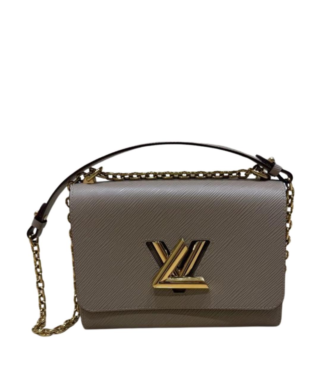LOUIS VUITTON Бежевая кожаная сумка через плечо, фото 1