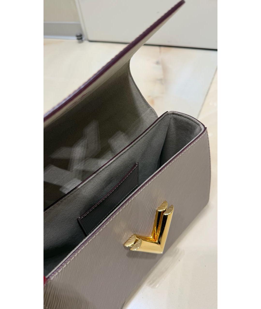 LOUIS VUITTON Бежевая кожаная сумка через плечо, фото 4