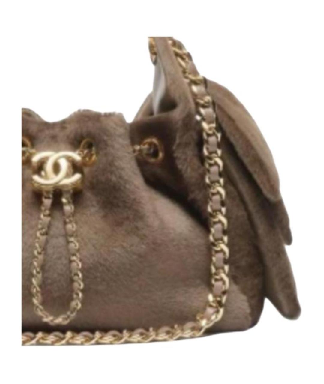 CHANEL Коричневая сумка тоут, фото 2
