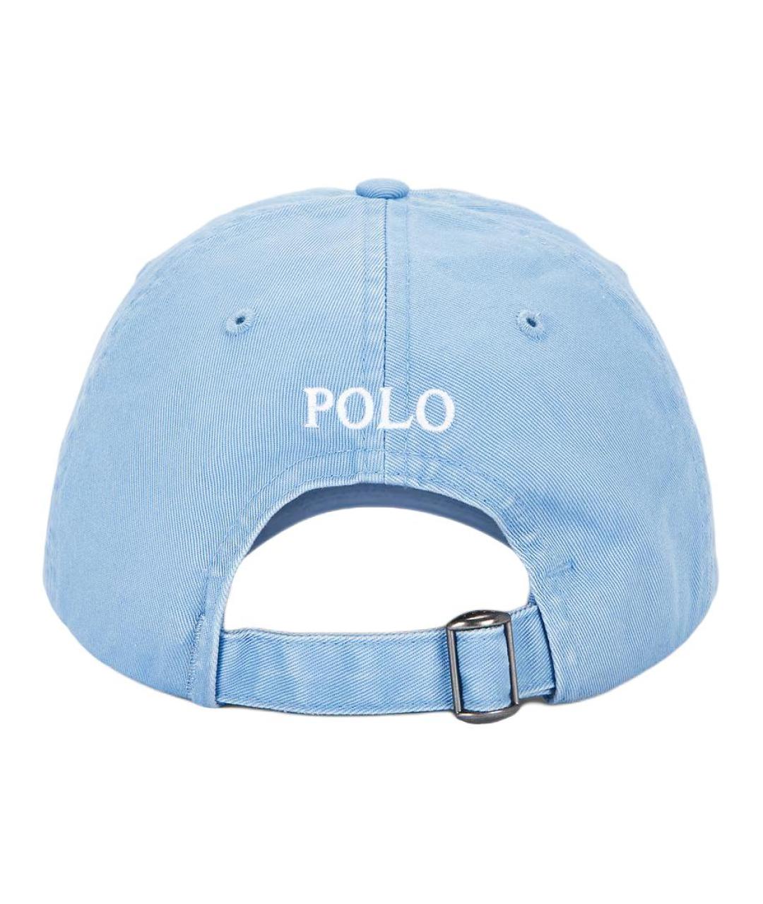 POLO RALPH LAUREN Голубая хлопковая кепка, фото 2