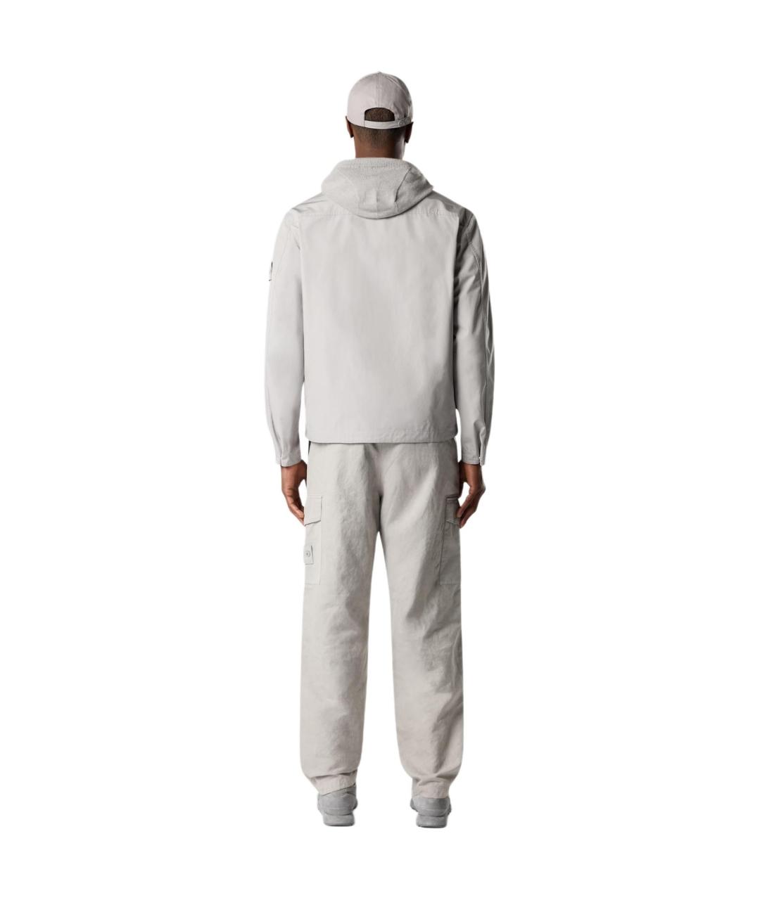 STONE ISLAND Бежевые брюки чинос, фото 4