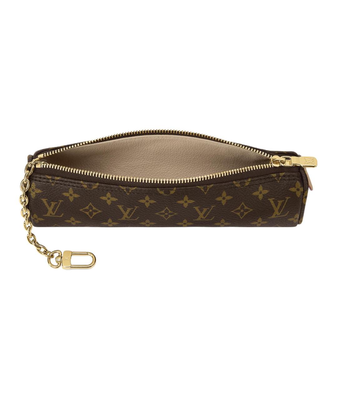 LOUIS VUITTON Коричневая косметичка, фото 4