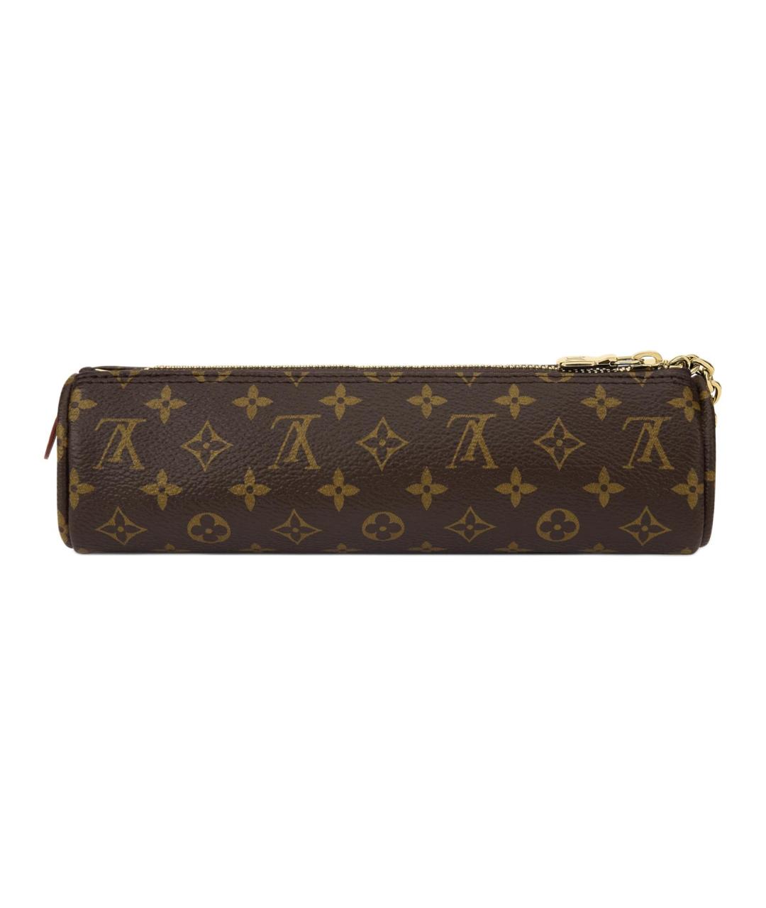 LOUIS VUITTON Коричневая косметичка, фото 3