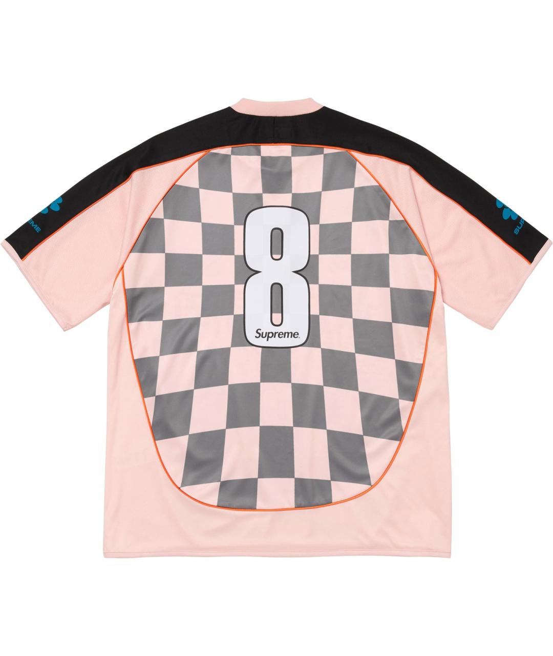 SUPREME Розовая футболка, фото 2