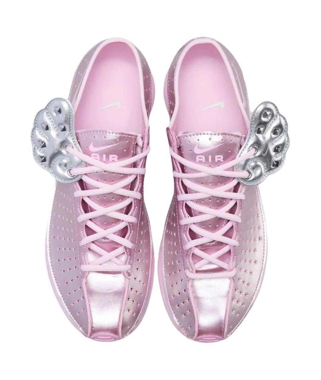 NIKE Розовые кожаные кроссовки, фото 4