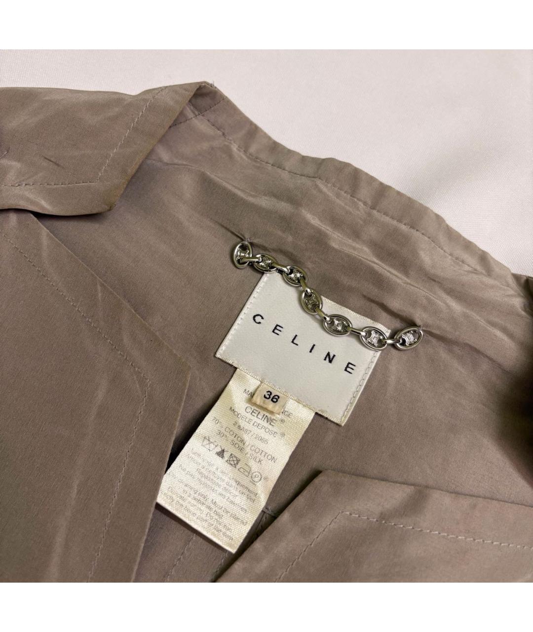 CELINE Бежевый тренч/плащ, фото 6