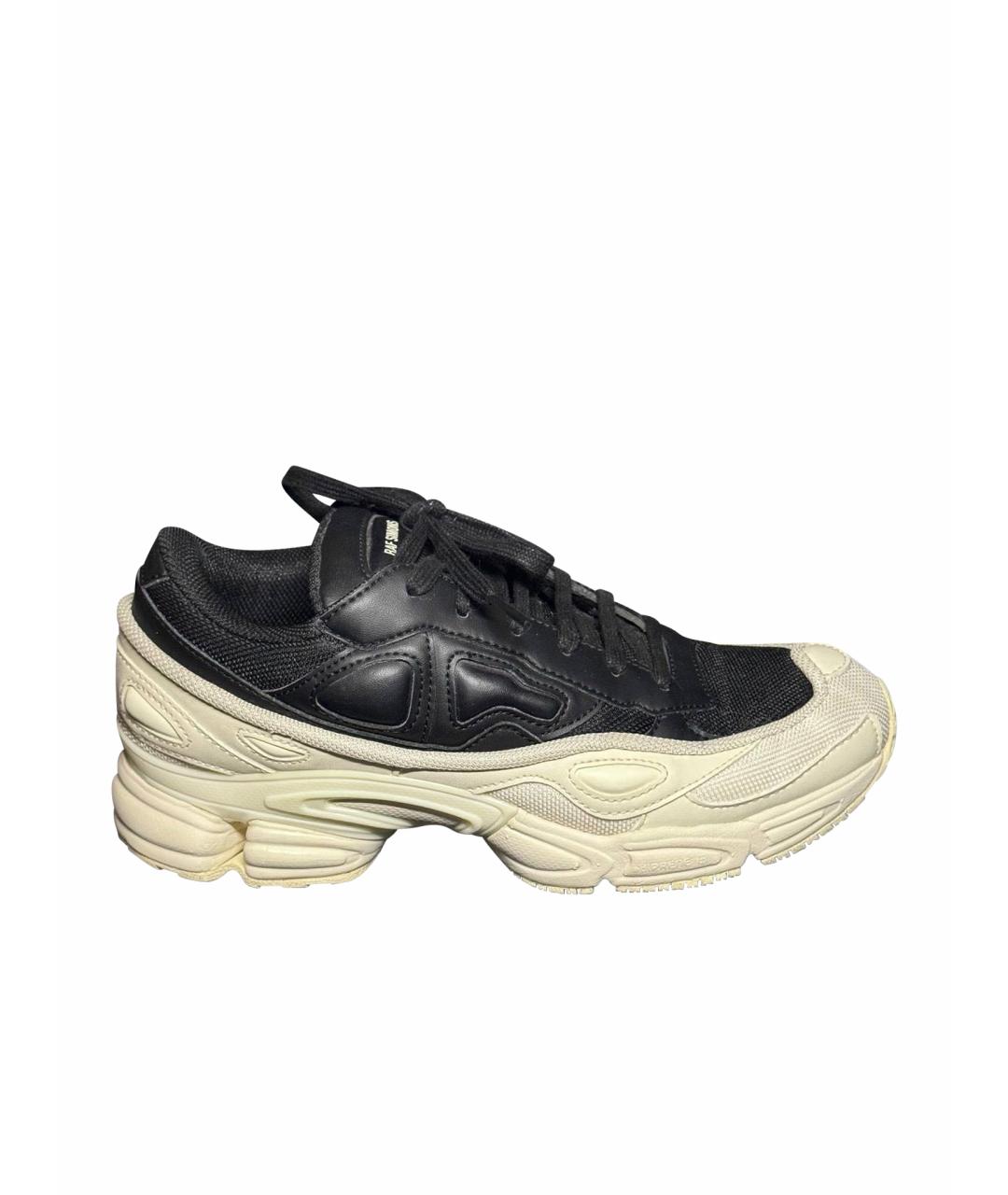 ADIDAS X RAF SIMONS Белые текстильные низкие кроссовки / кеды, фото 1