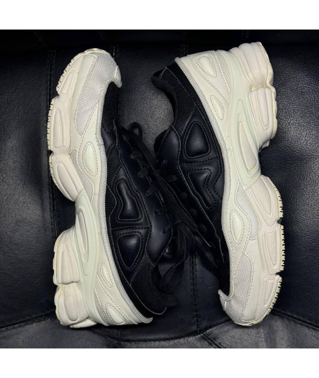 ADIDAS X RAF SIMONS Белые текстильные низкие кроссовки / кеды, фото 4