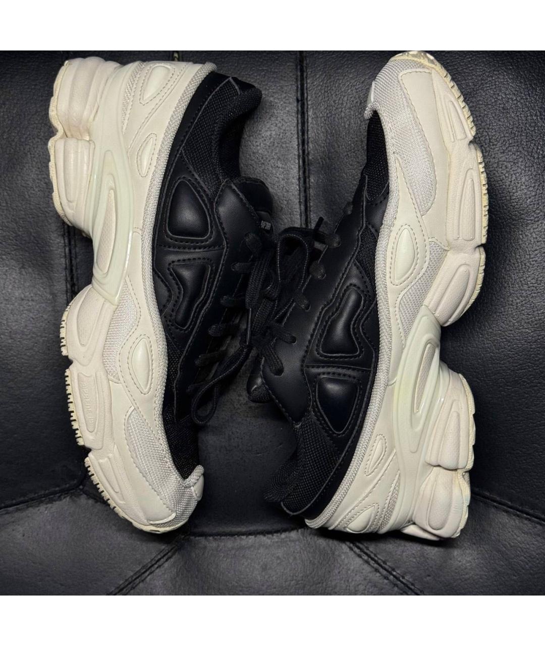 ADIDAS X RAF SIMONS Белые текстильные низкие кроссовки / кеды, фото 3
