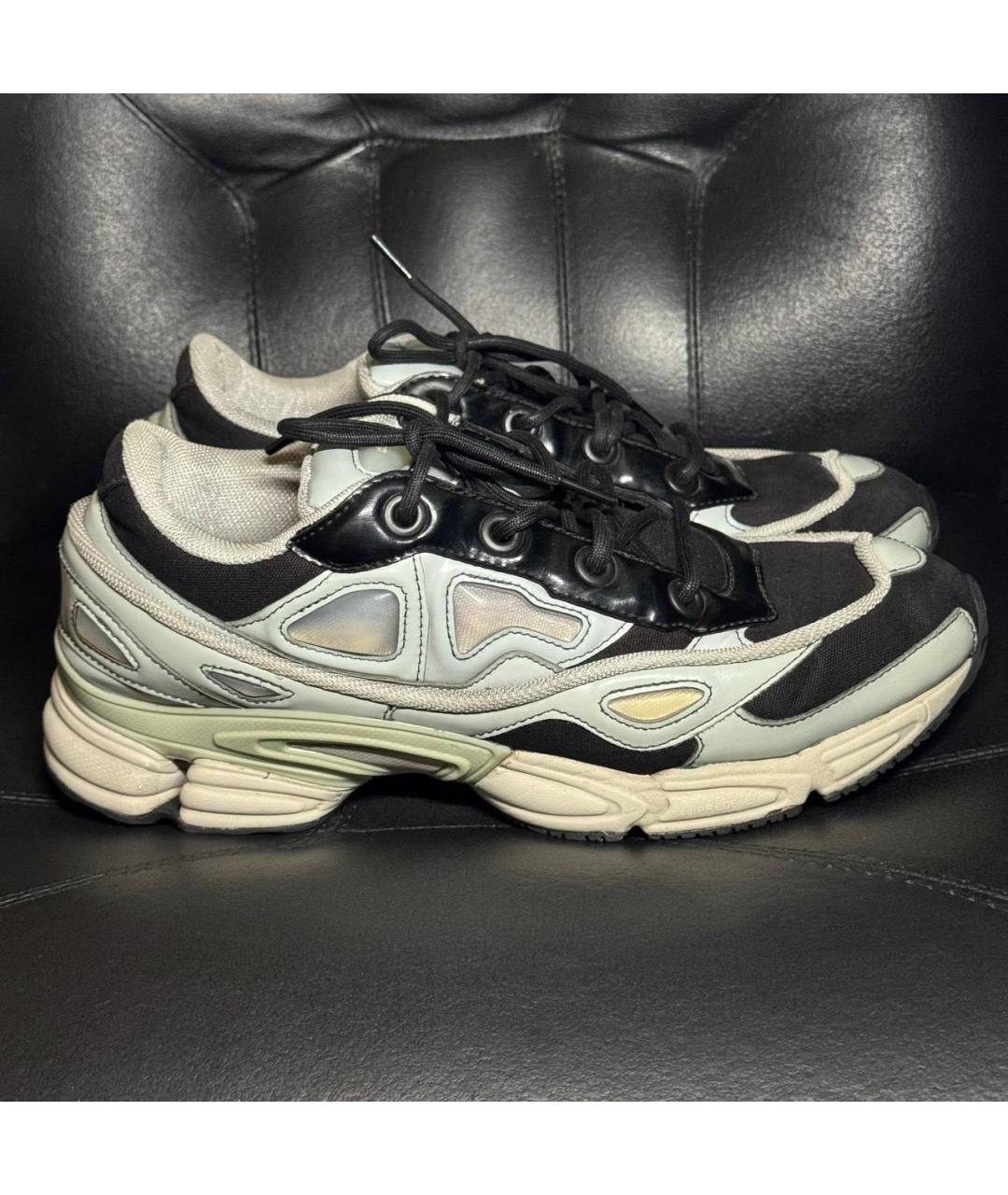 ADIDAS X RAF SIMONS Бежевые текстильные низкие кроссовки / кеды, фото 9
